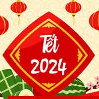 Bộ ảnh Thông báo nghỉ Tết Âm Lịch 2024