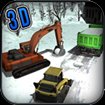 Heavy Snow Excavator: Blower & Truck Driving