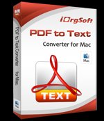 iOrgsoft PDF to Text Converter for Mac
