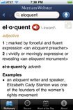 Merriam-Webster Dictionary App for iOS