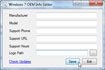 Windows 7 OEM Info Editor